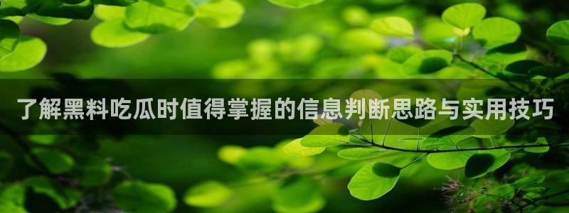 51吃瓜网站入口